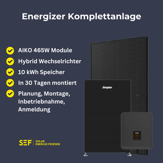 Energizer Komplettset mit Speicher & Montage